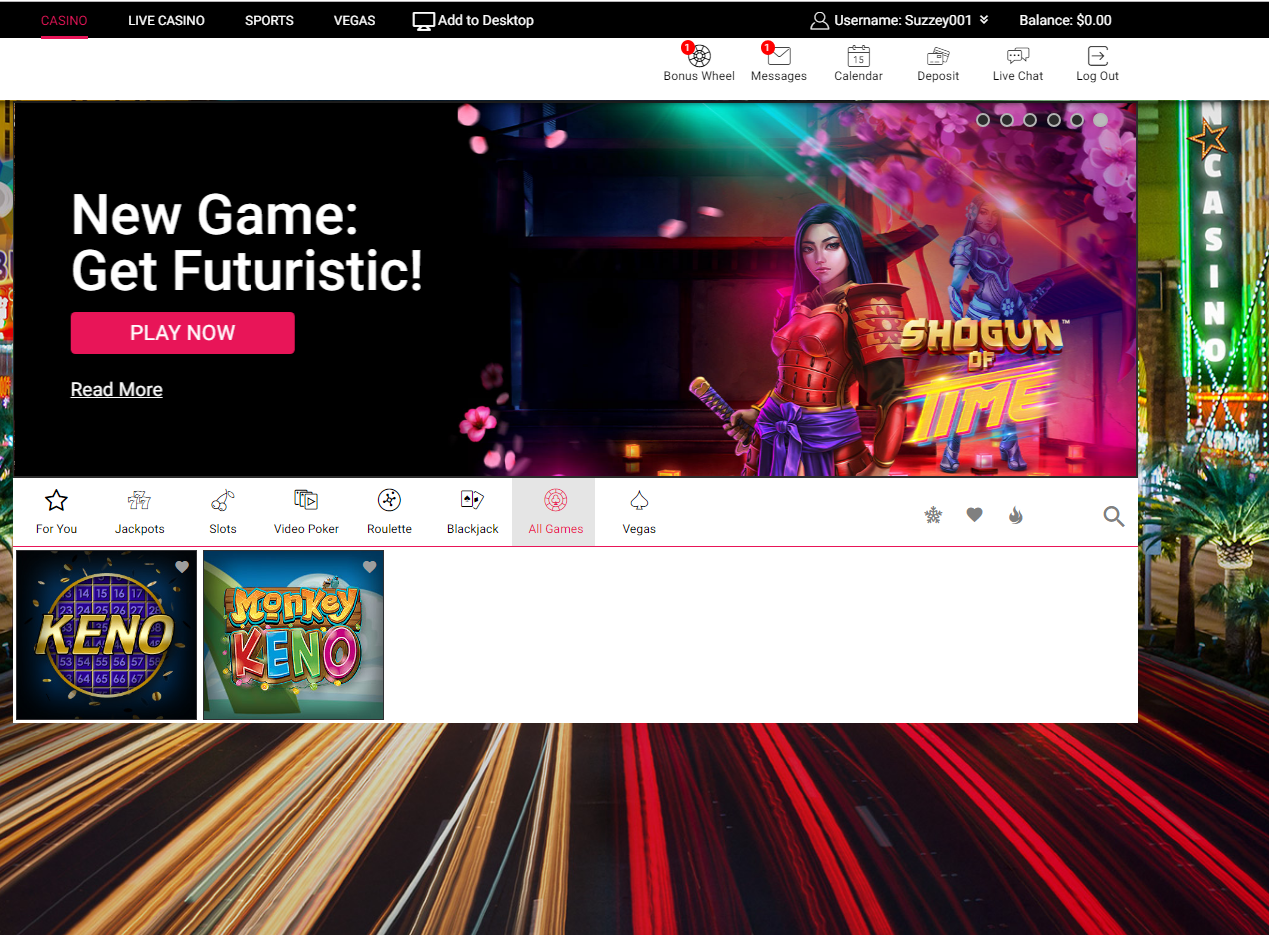 Juegos de casino de Spin Casino