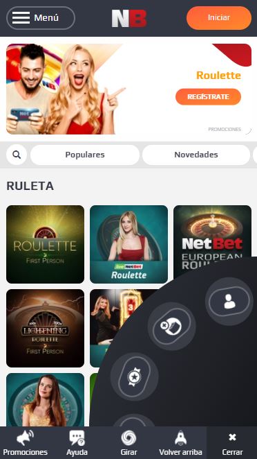 Descarga la aplicacion movil de NetBet